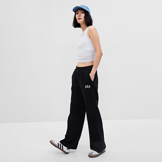 Dameskleding GAP Frnch Logo Wide Leg Pant Moonless Night Queens