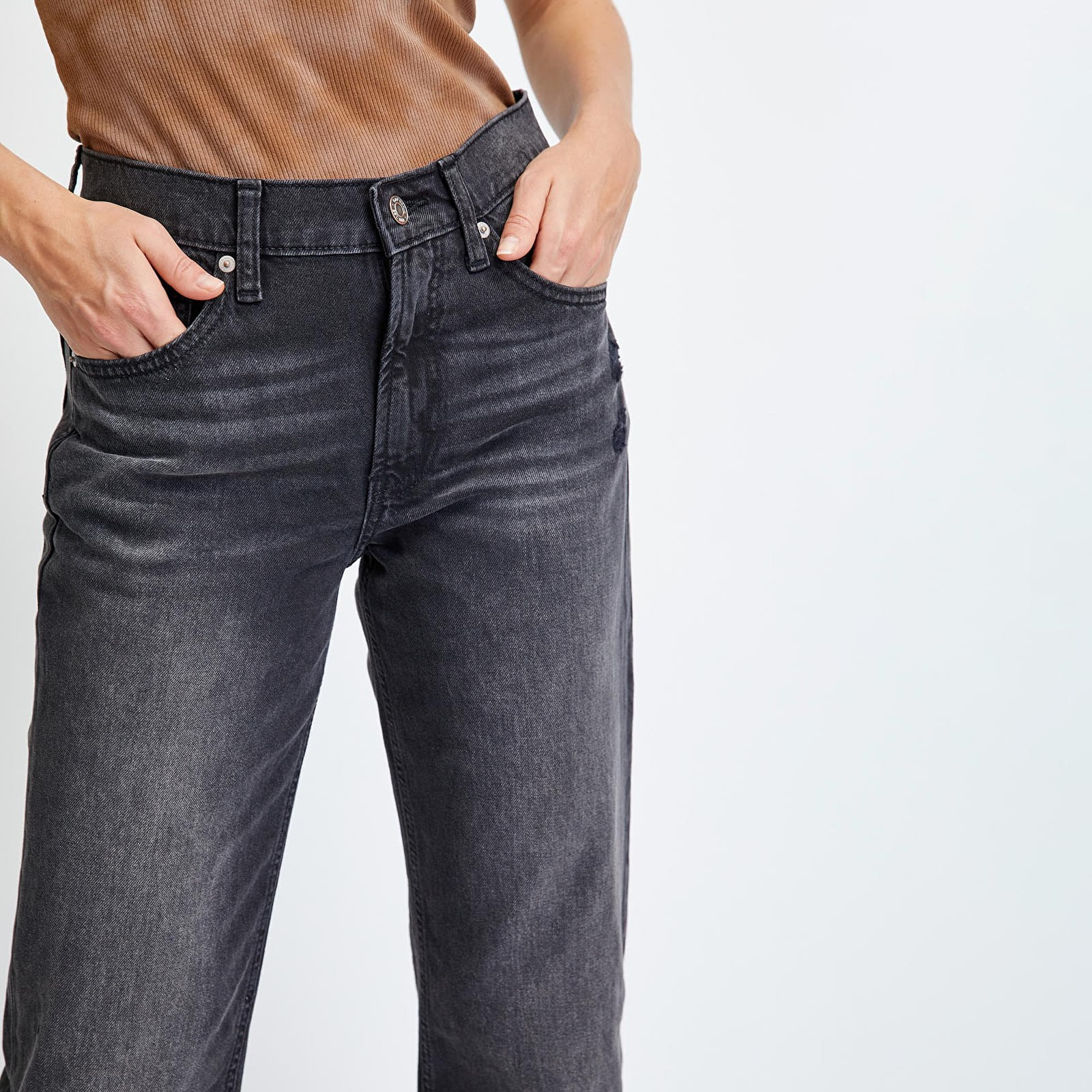 Jeansy GAP V-Mr 90S Loose Jean Dest Washed Black
