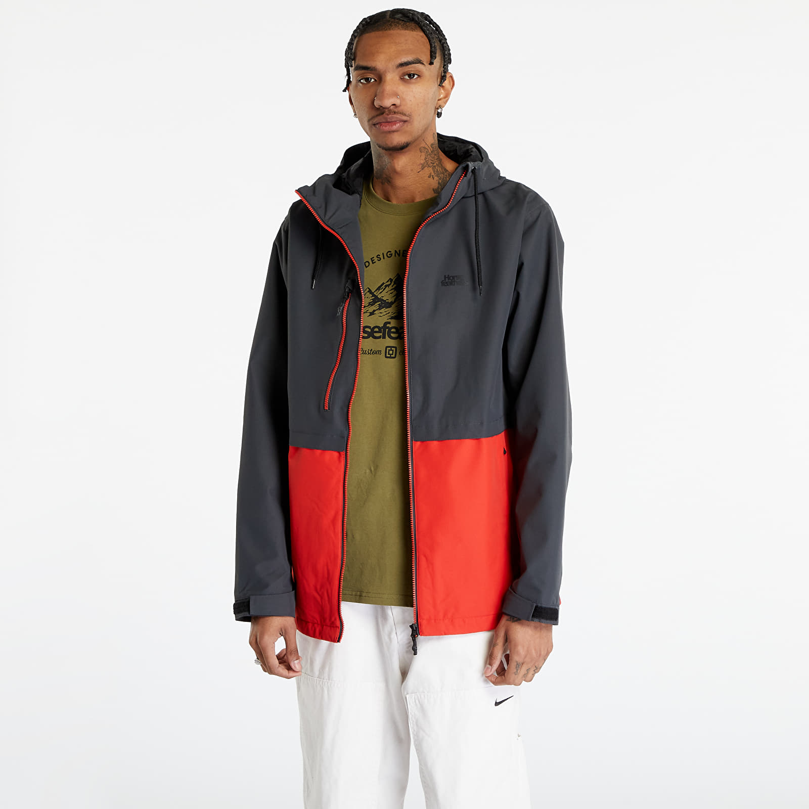 Jassen Horsefeathers Closter II Jacket Phantom/ Lava Red