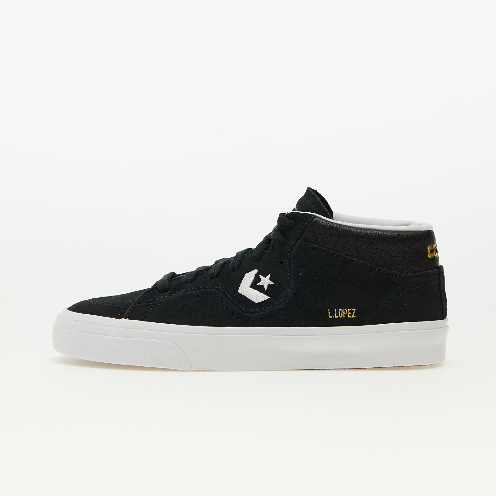 Men's sneakers and shoes Converse Cons Louie Lopez Pro Suede And Leather Black/ Black/ White
