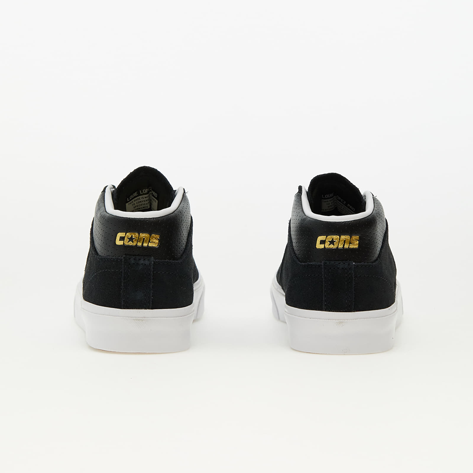 Scarpe uomo Converse Cons Louie Lopez Pro Suede And Leather Black/ Black/ White
