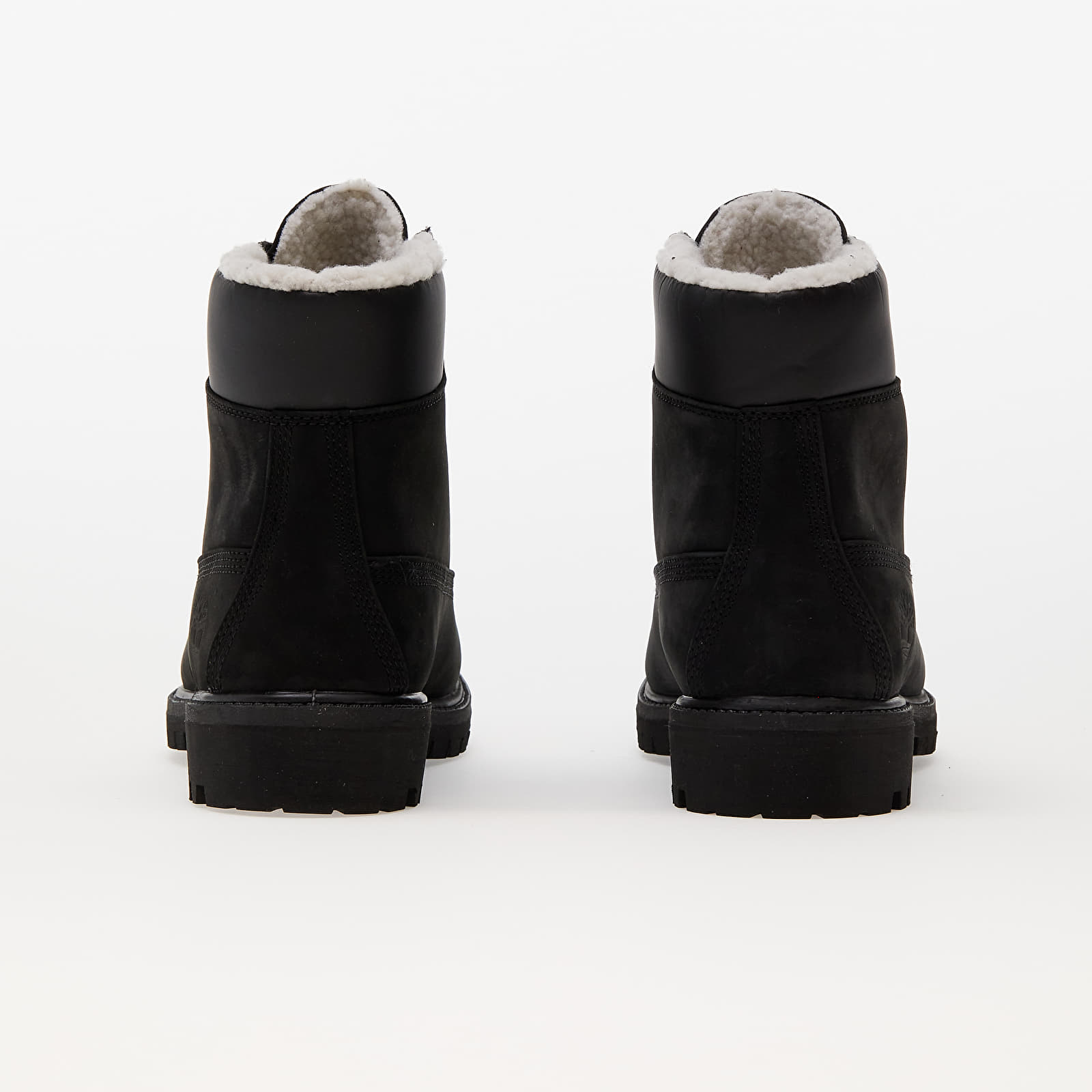 Timberland black fur boots best sale