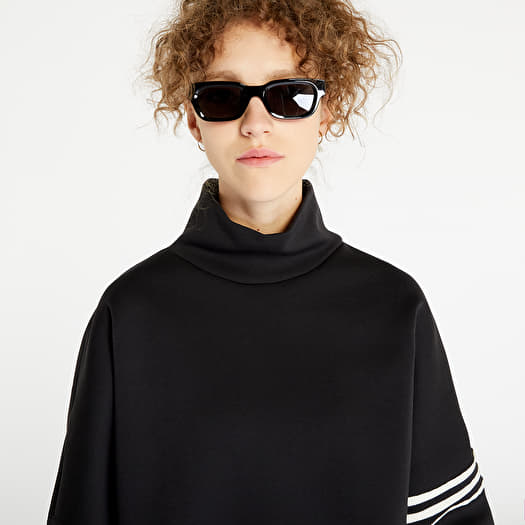 Black high neck sweatshirt clearance