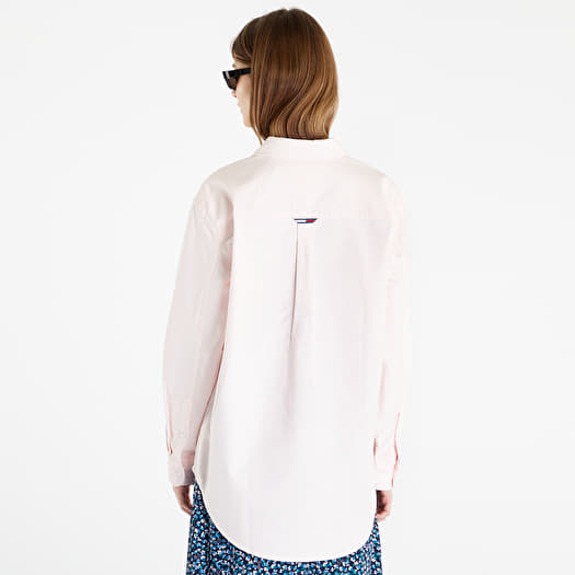 Shirts TOMMY JEANS Badge Boyfriend Shirt Pink Queens