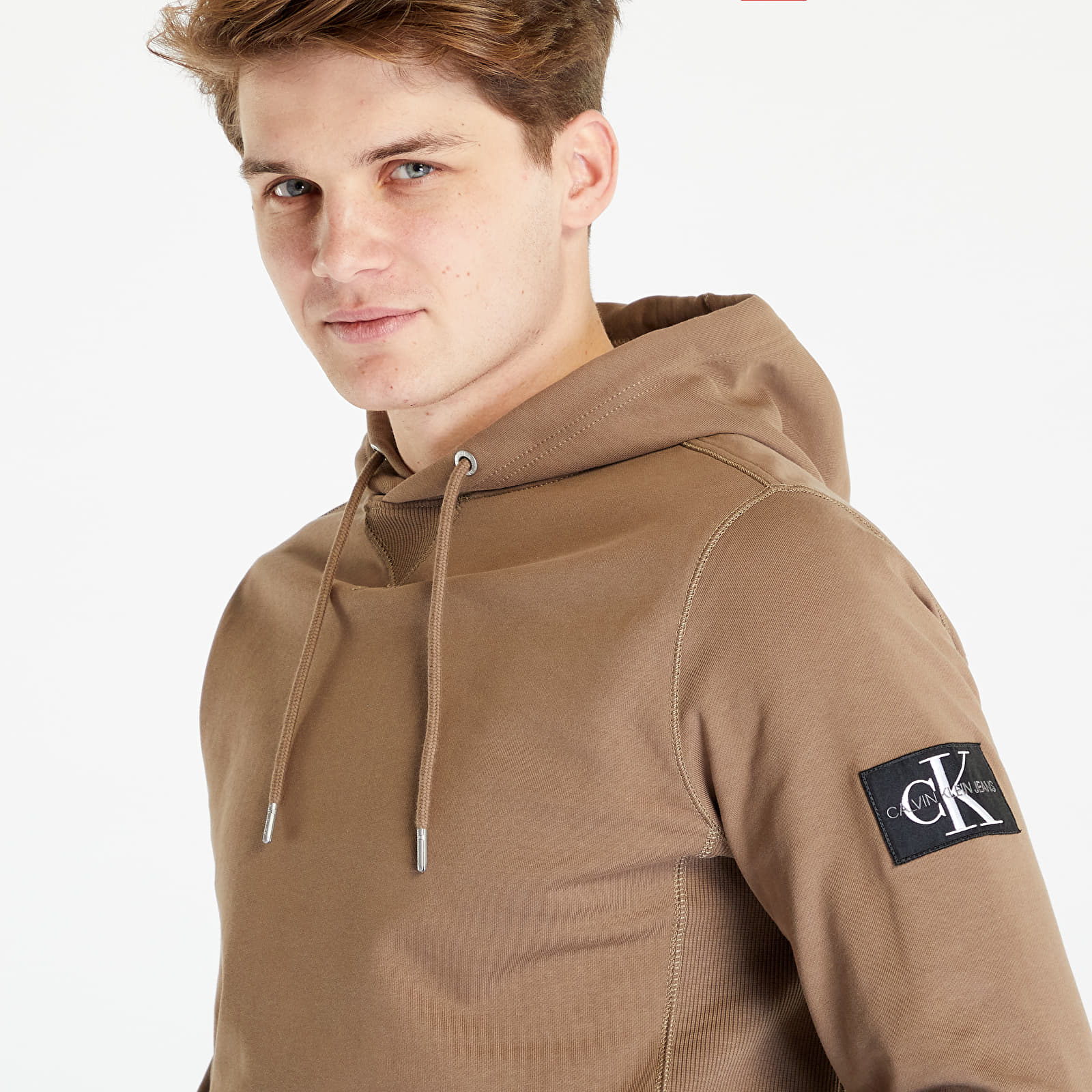 Calvin klein monogram sleeve hoodie outlet