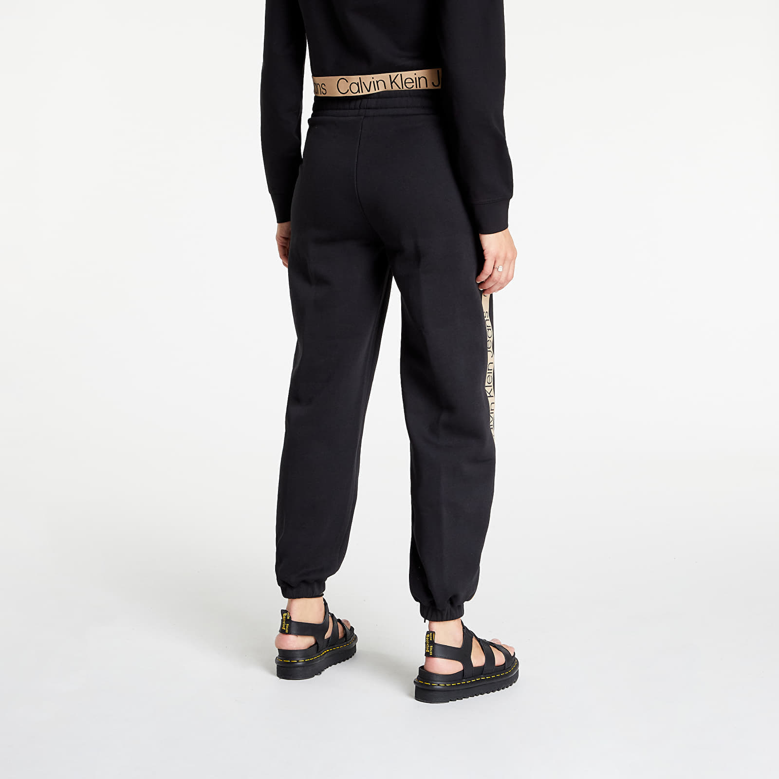 Chandal CALVIN KLEIN JEANS Logo Tape Joggers Pants Black