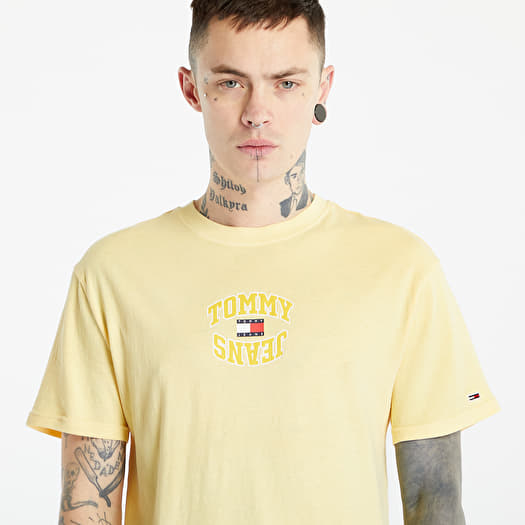 T-shirts TOMMY JEANS Mirror Logo Classic Fit T-Shirt Lemon Zest | Queens