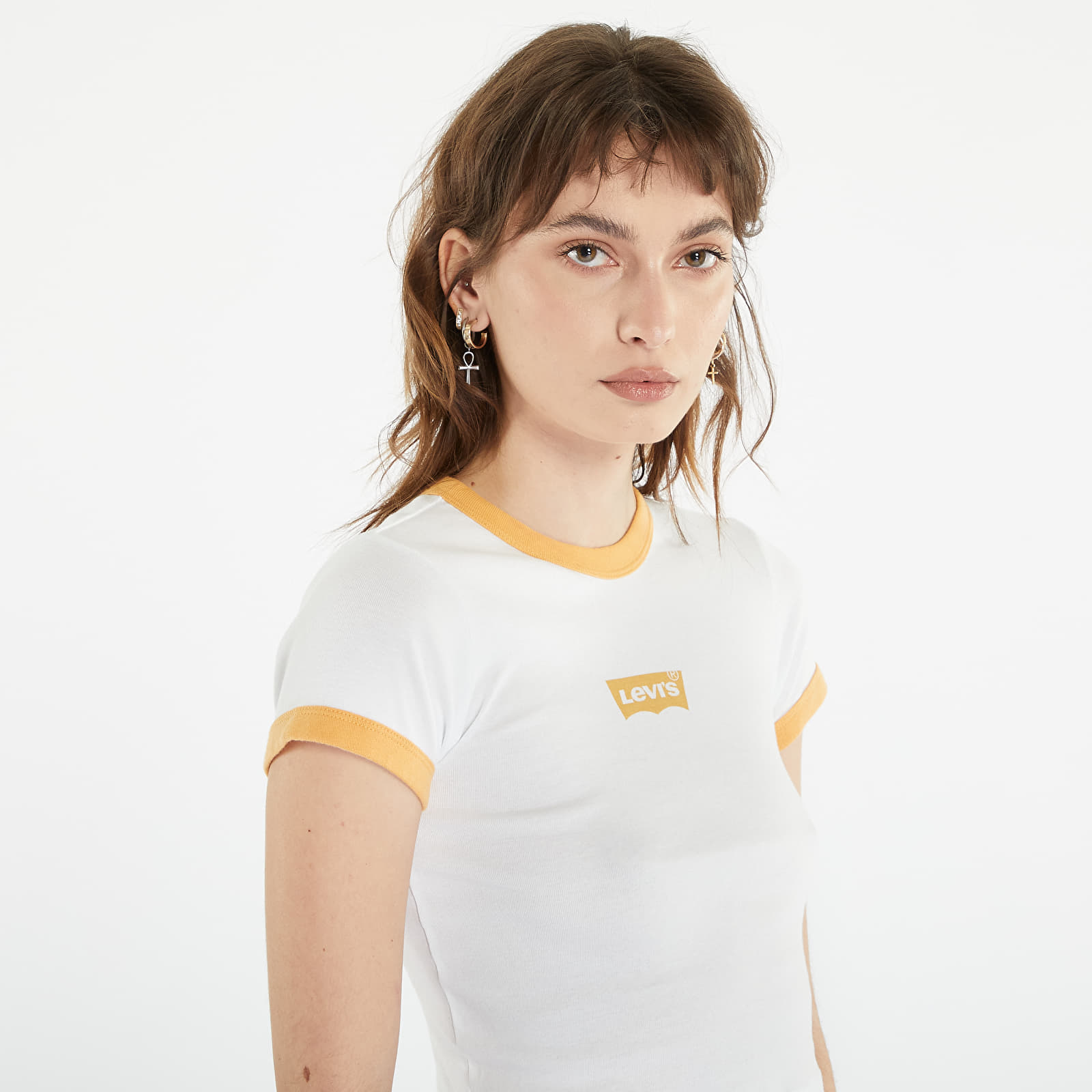 Ladies white levi t shirt store