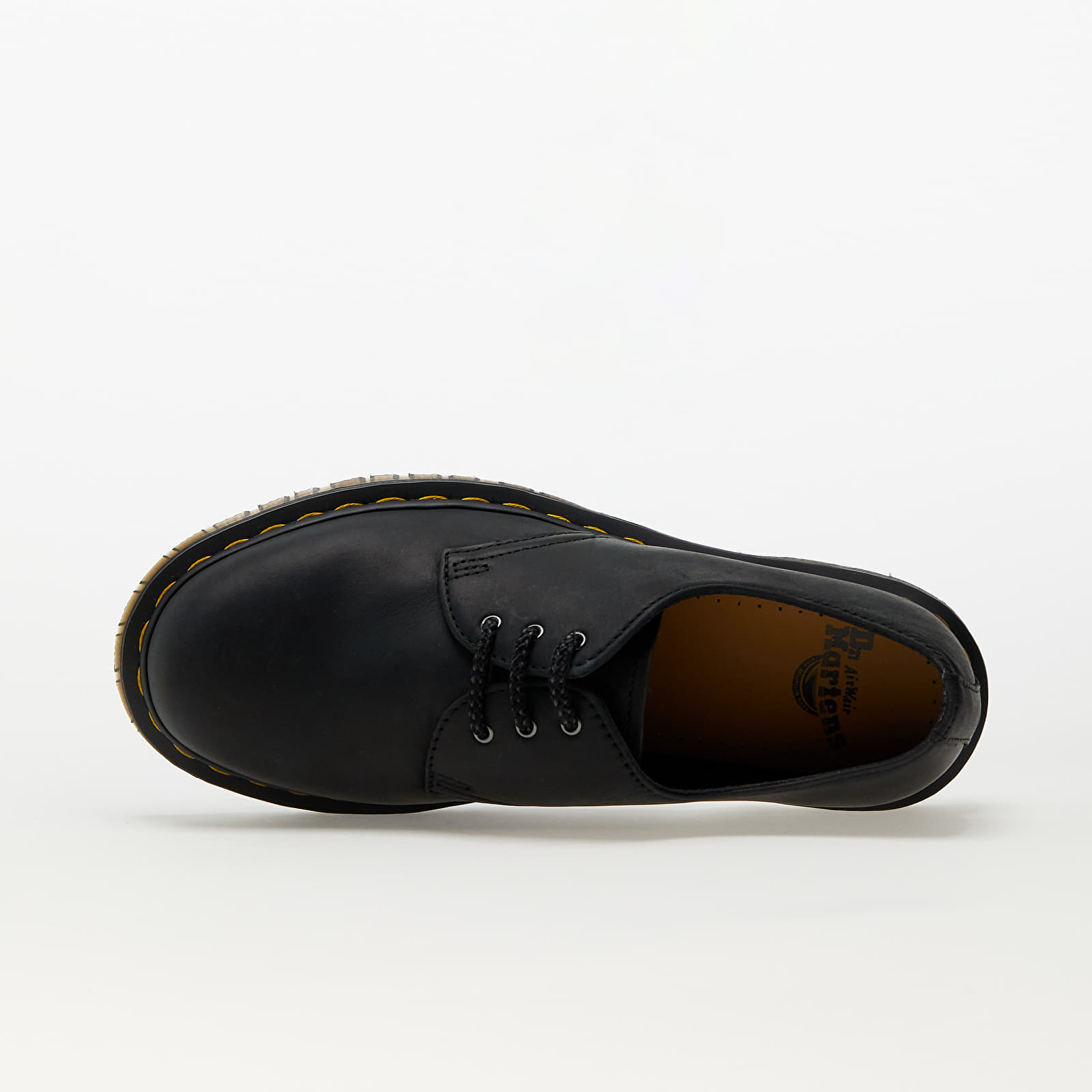 Чоловіче взуття Dr. Martens 1461 3 Eye Shoe Black Waxed Full Grain