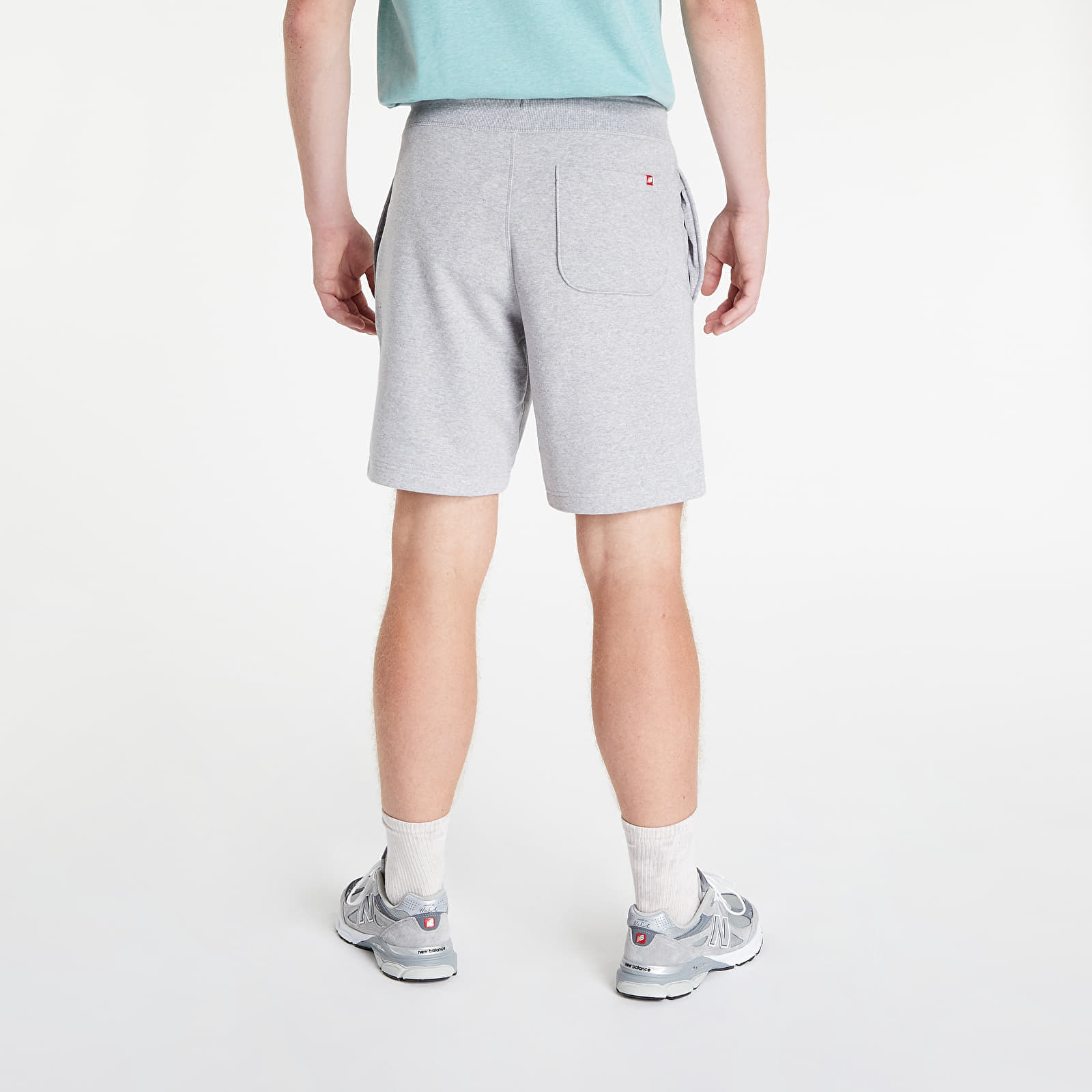 Kratke hlače  New Balance Essentials Stacked Logo Short Athletic Grey