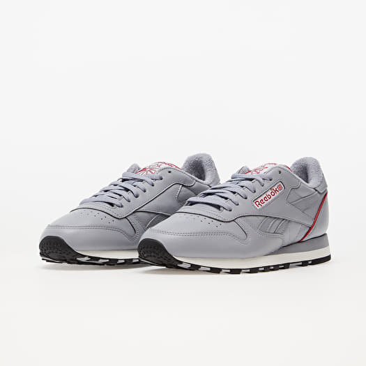 Men's shoes Reebok Classic Leather 1983 Vintage Classic Grey 3/ Flash Red/  Chalk | Queens