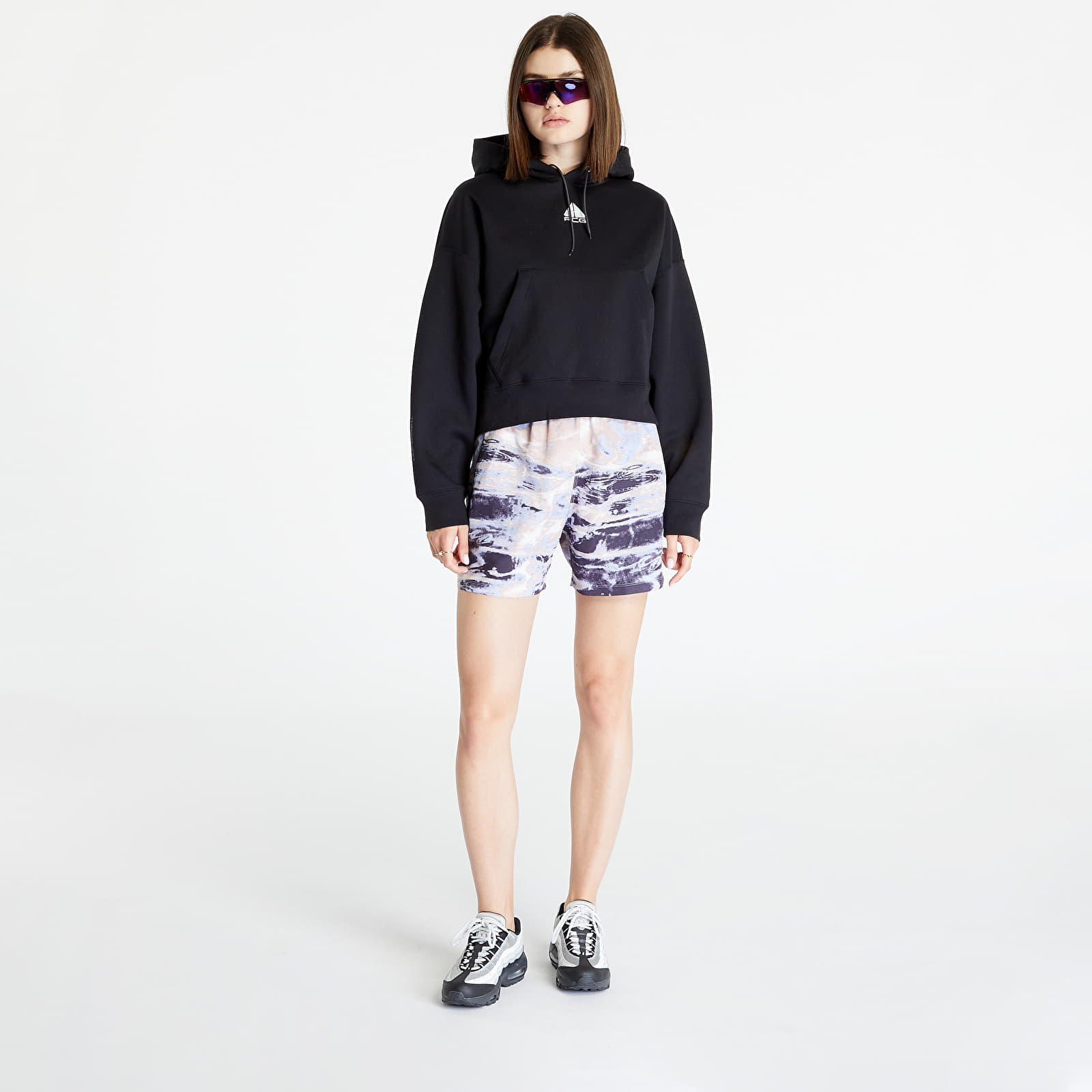 Mikiny Nike ACG Therma-FIT Women's "Tuff Knit" Fleece Hoodie Black/ Summit White