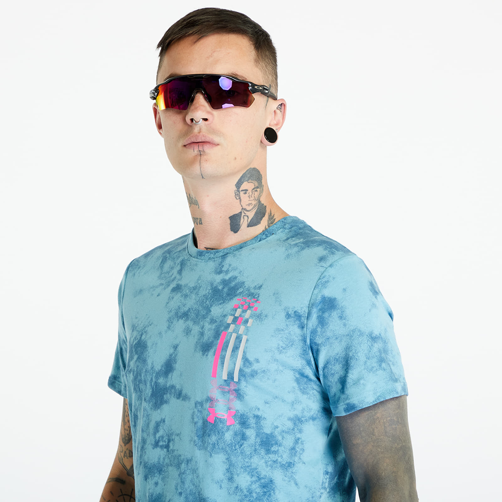 Marškinėliai Under Armour Run Anywhere Short Sleeve T-Shirt Blue/ Pink
