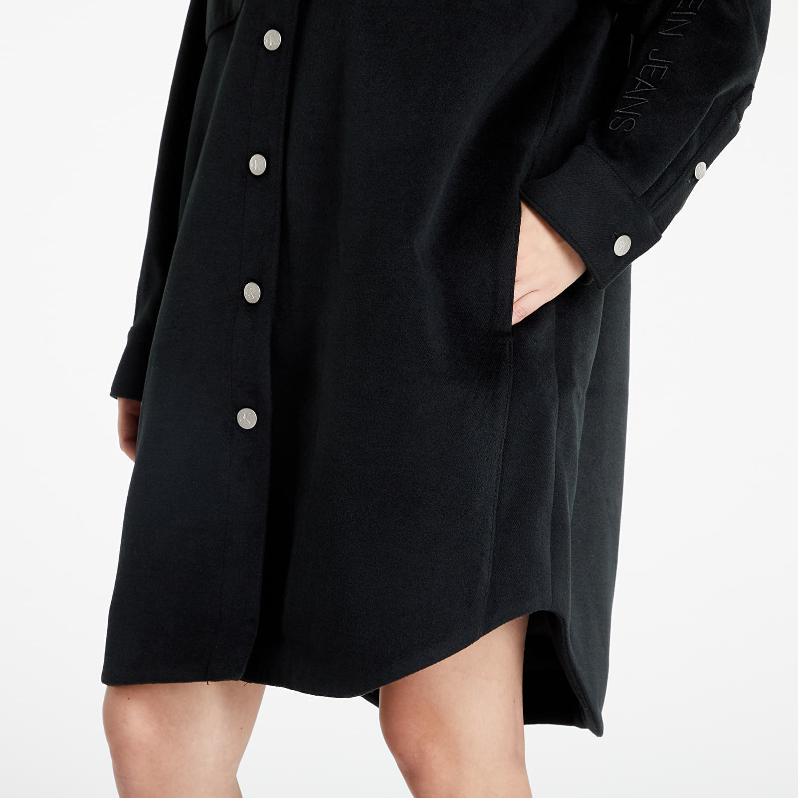 Overhemden CALVIN KLEIN JEANS Oversized Shacket Ck Black