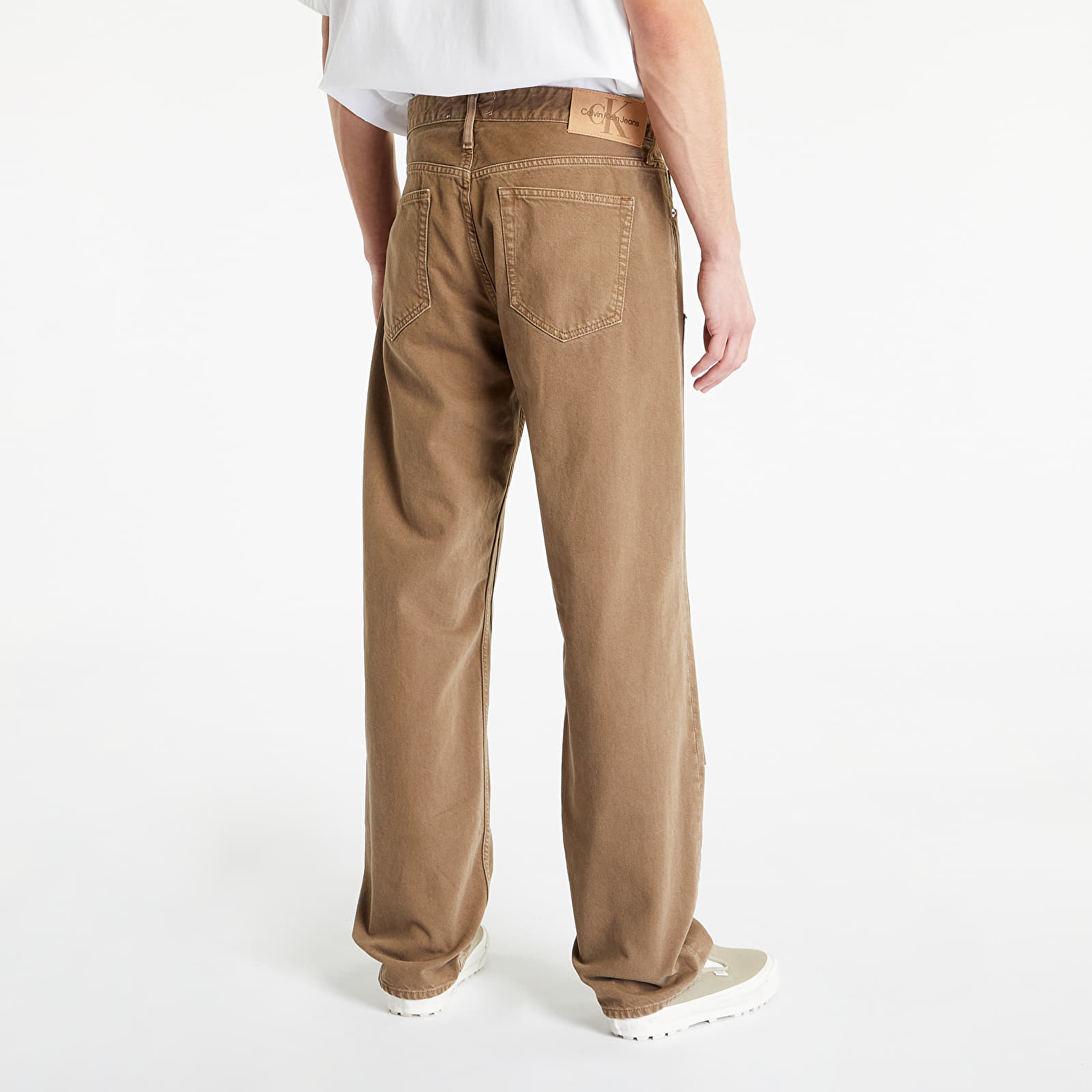 Džínsy CALVIN KLEIN JEANS 90S Straight Pants Brown