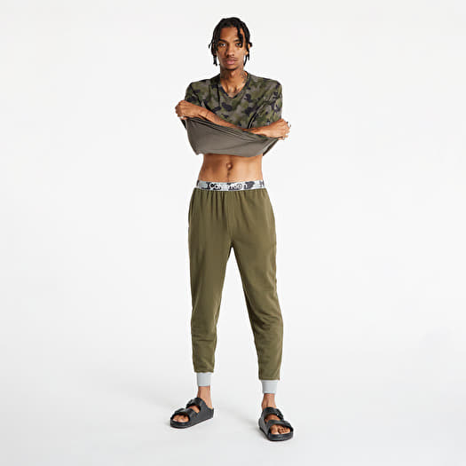 Buy Styli Olive Slim Fit Joggers Elasticated Cuffed In French Terry Fabric  online