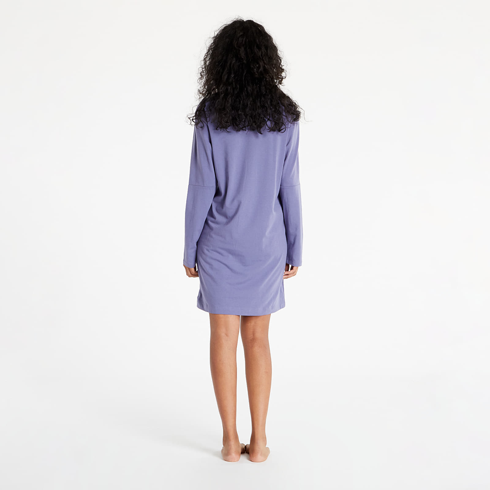 Pyžama Calvin Klein Structure Lounge L/S Nightshirt Purple