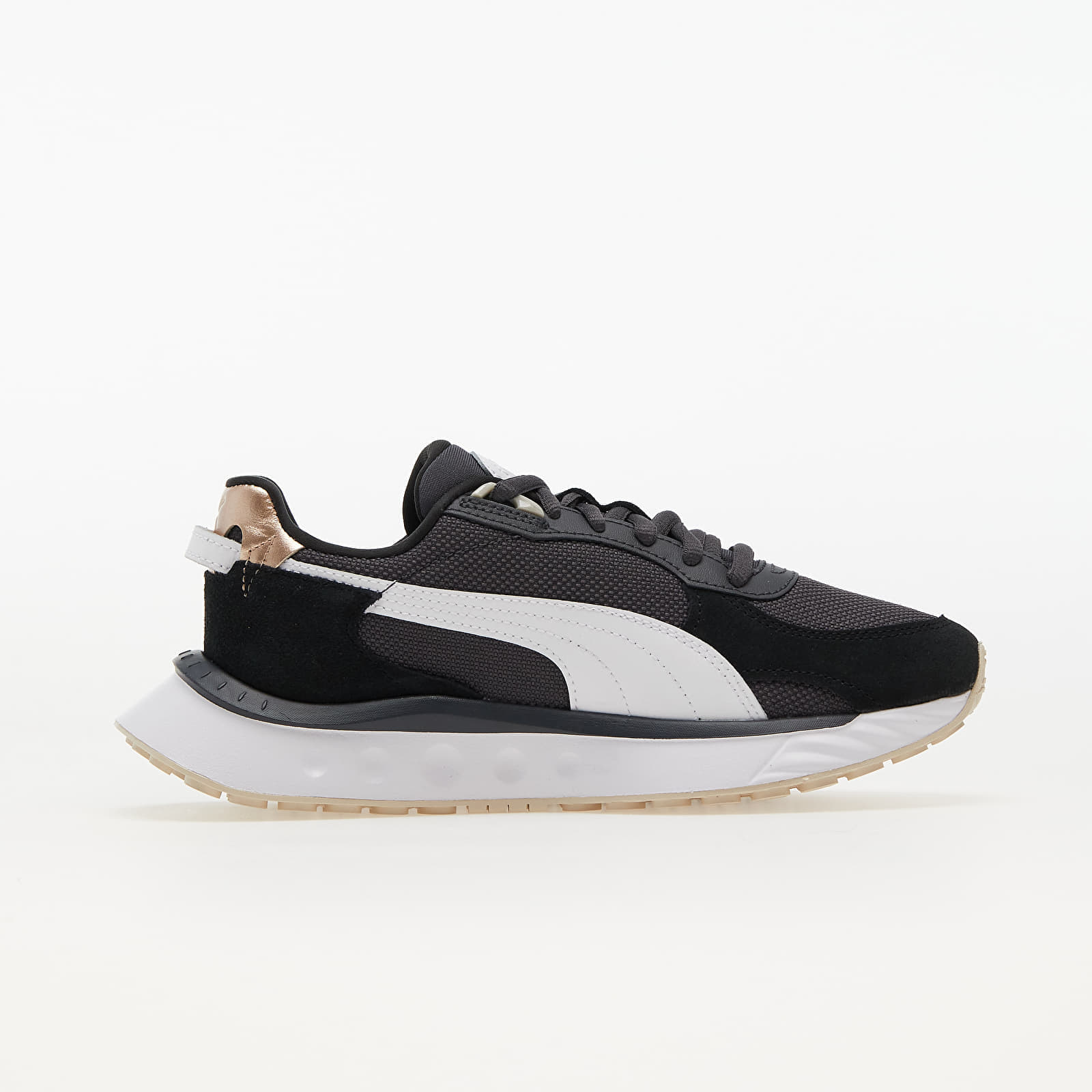 Zapatillas y zapatos de mujer Puma Wild Rider Soft Metal Wn s Ebony/ Puma Black