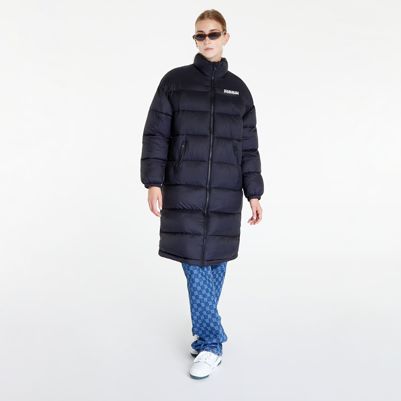 Bundy a kabáty Napapijri A-Box Long W 1 Puffer Jacket Black