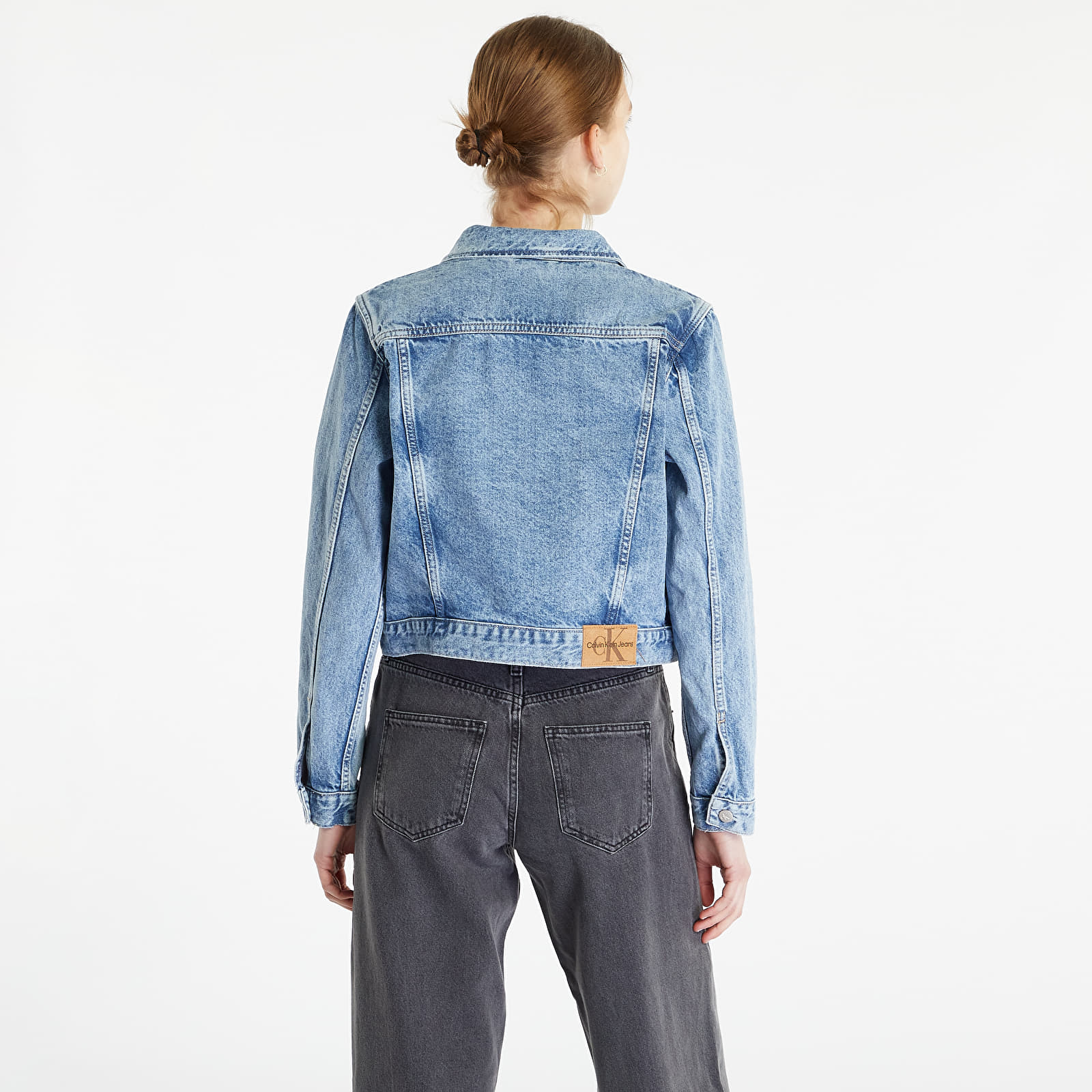 Μπουφάν CALVIN KLEIN JEANS Cropped 90S Denim Jacket Blue