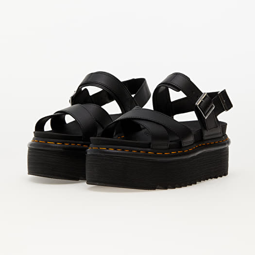 サンダル・ミュール [DR.MARTENS]Voss II Quad Athena Dr Martens Voss II Quad Athena Leather Strap Platform