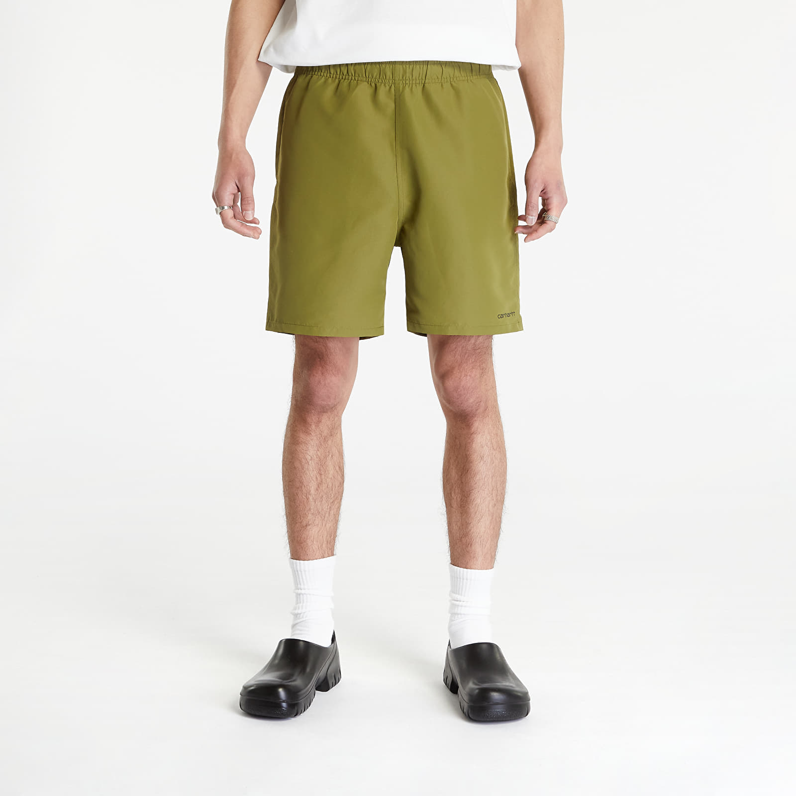 Costum de baie Carhartt WIP Island Swim Trunks Kiwi/ Black