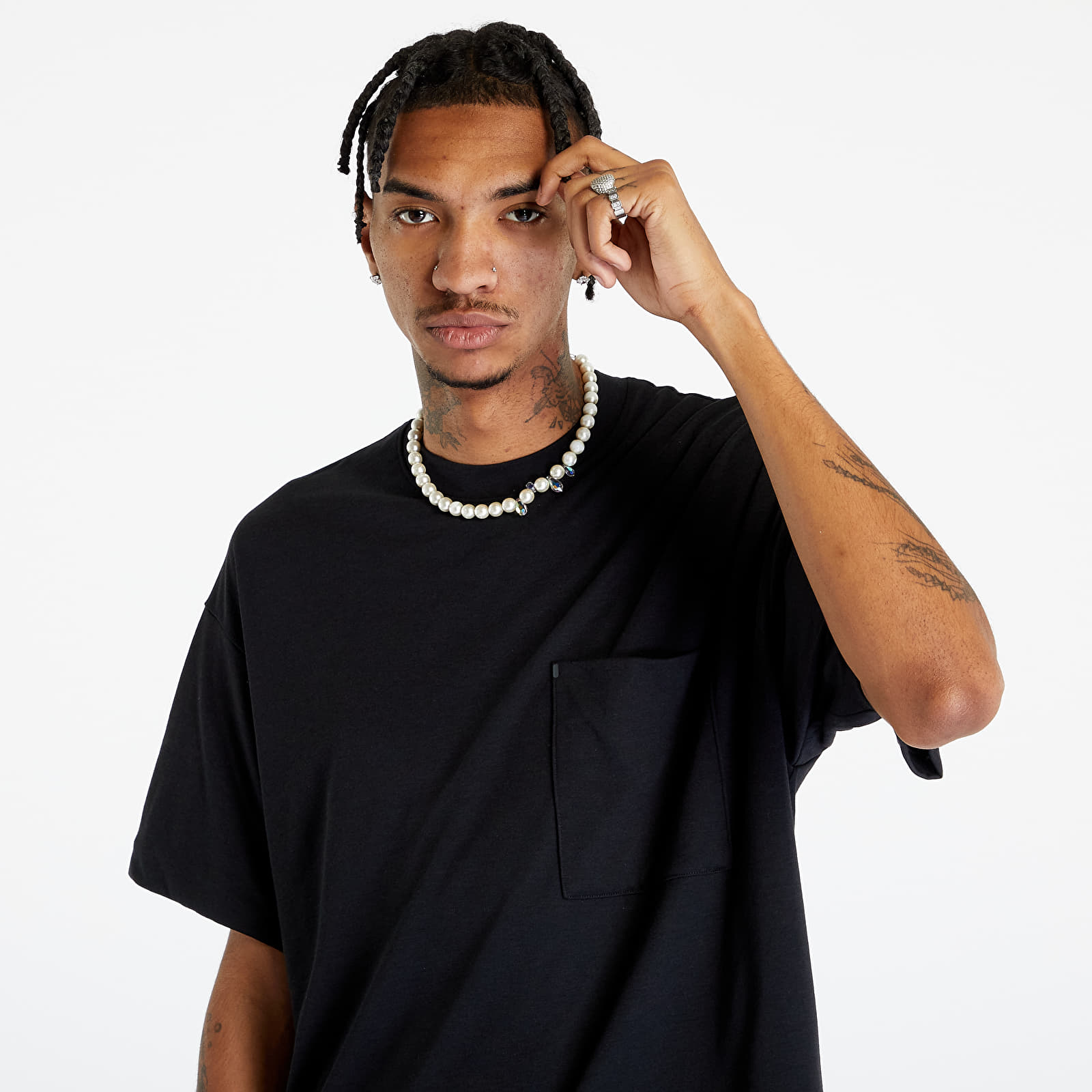 T shirts Nike Sportswear Tech Pack Dri FIT Short Sleeve Top Black Queens