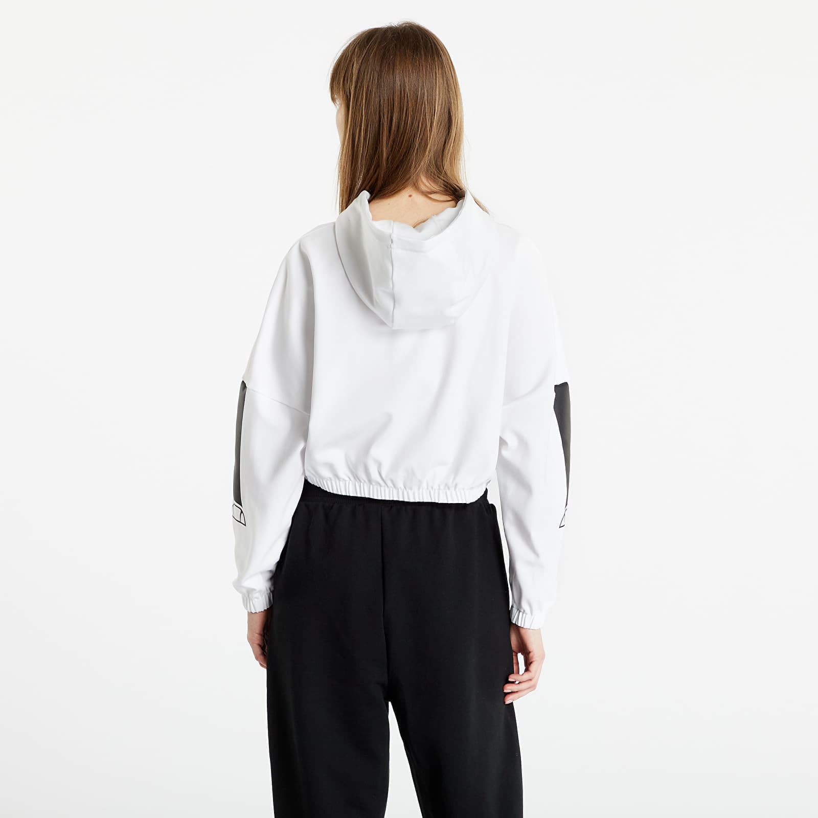 Mikiny a svetry Ellesse Mallory Crop Hoody White