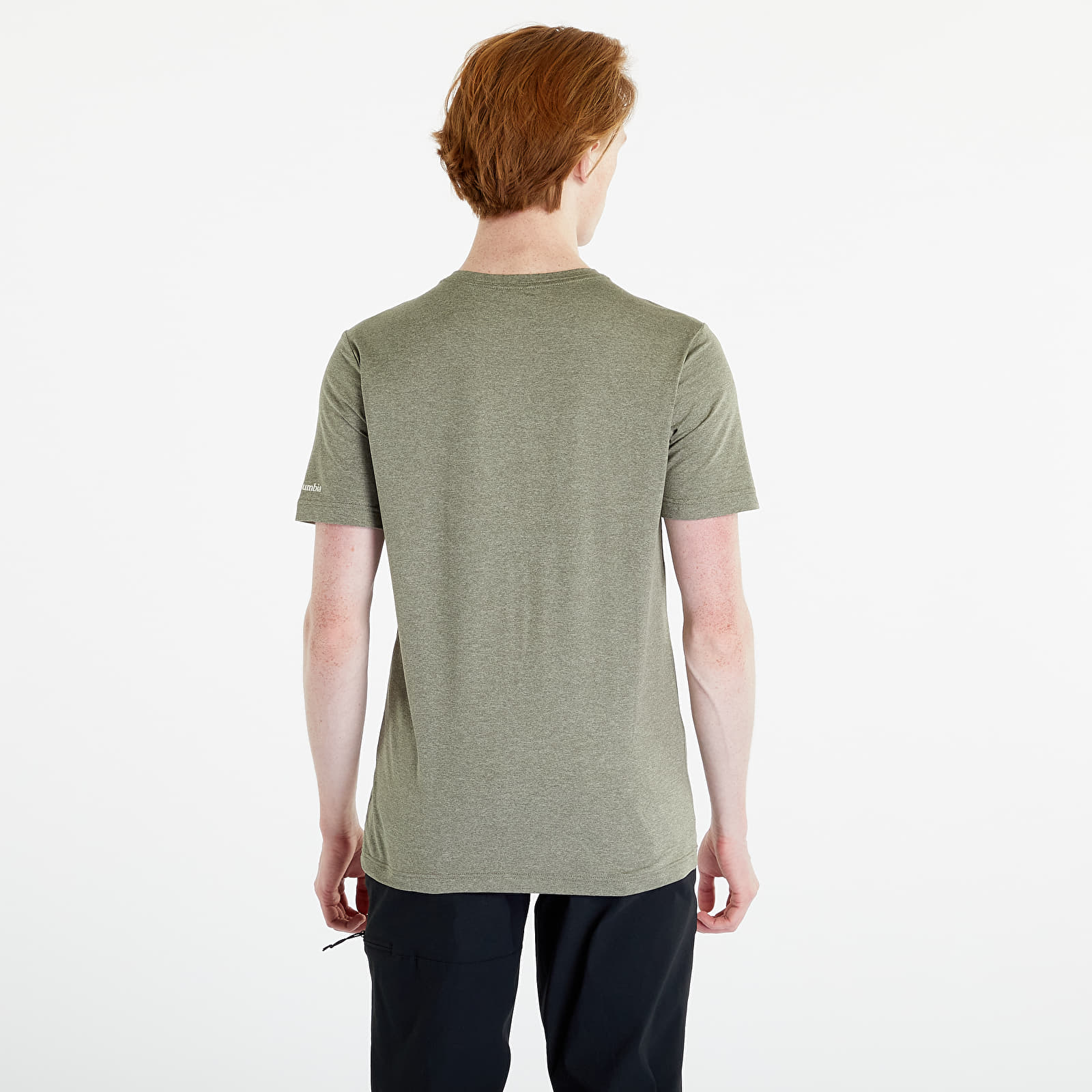 Trička Columbia Tech Trail™ Front Graphic Short Sleeve Tee Stone Green Heather