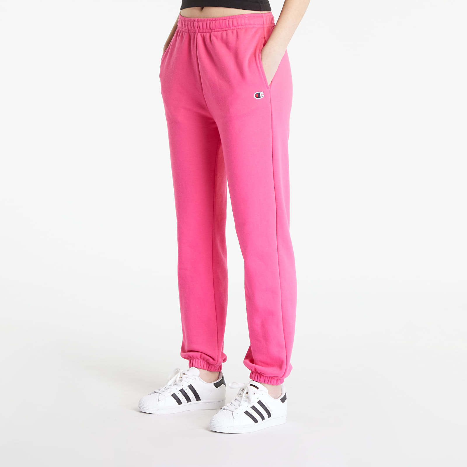 Jogger Pants Champion Elastic Cuff Pants Pink | Queens