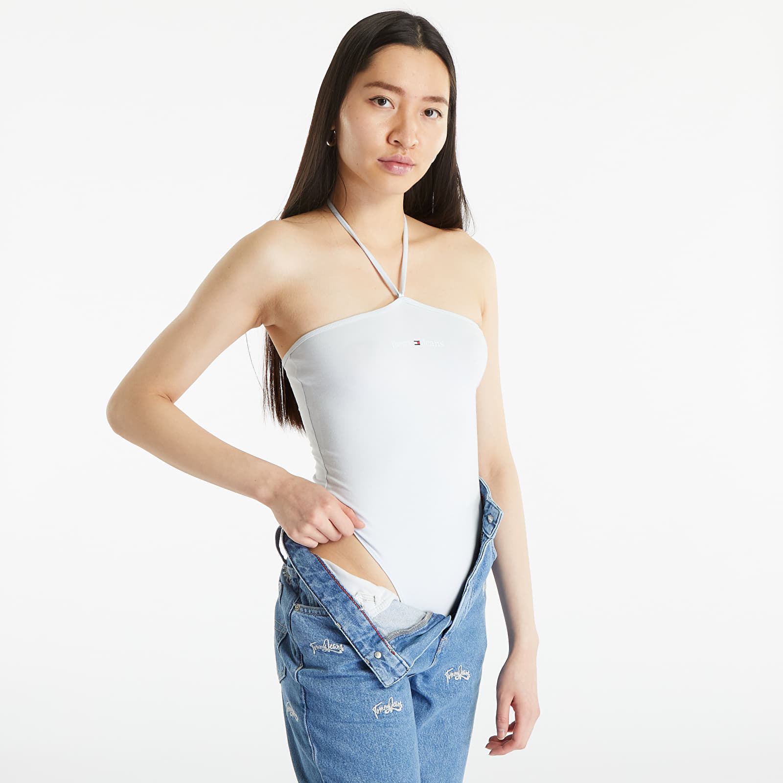Body TOMMY JEANS Tonal Linear Strapless Body Shimmering Blue