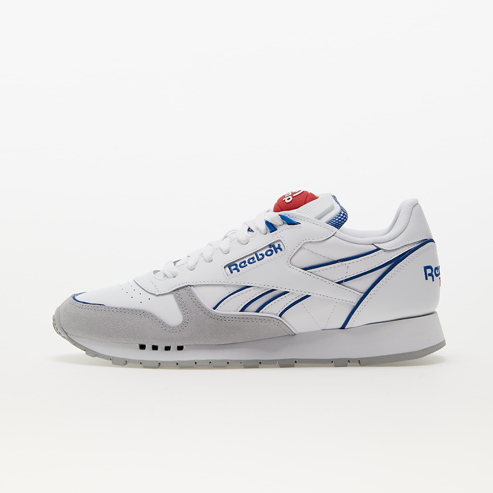 ring kan ikke se Mesterskab Men's shoes Reebok Classic Leather Pump Ftw White/ Vector Blue/ Vector Red  | Queens