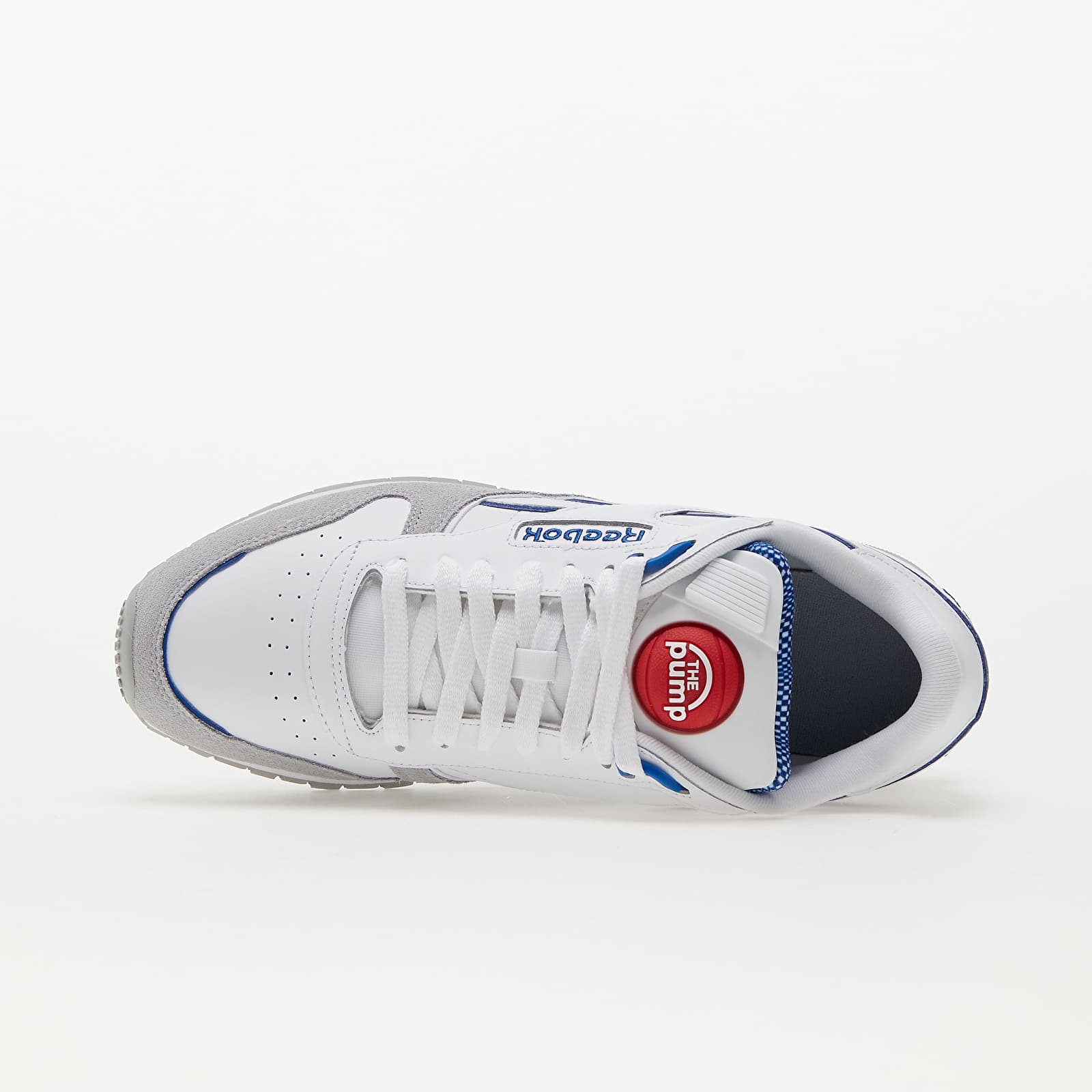 Sneakers och skor för män Reebok Classic Leather Pump Ftw White/ Vector Blue/ Vector Red