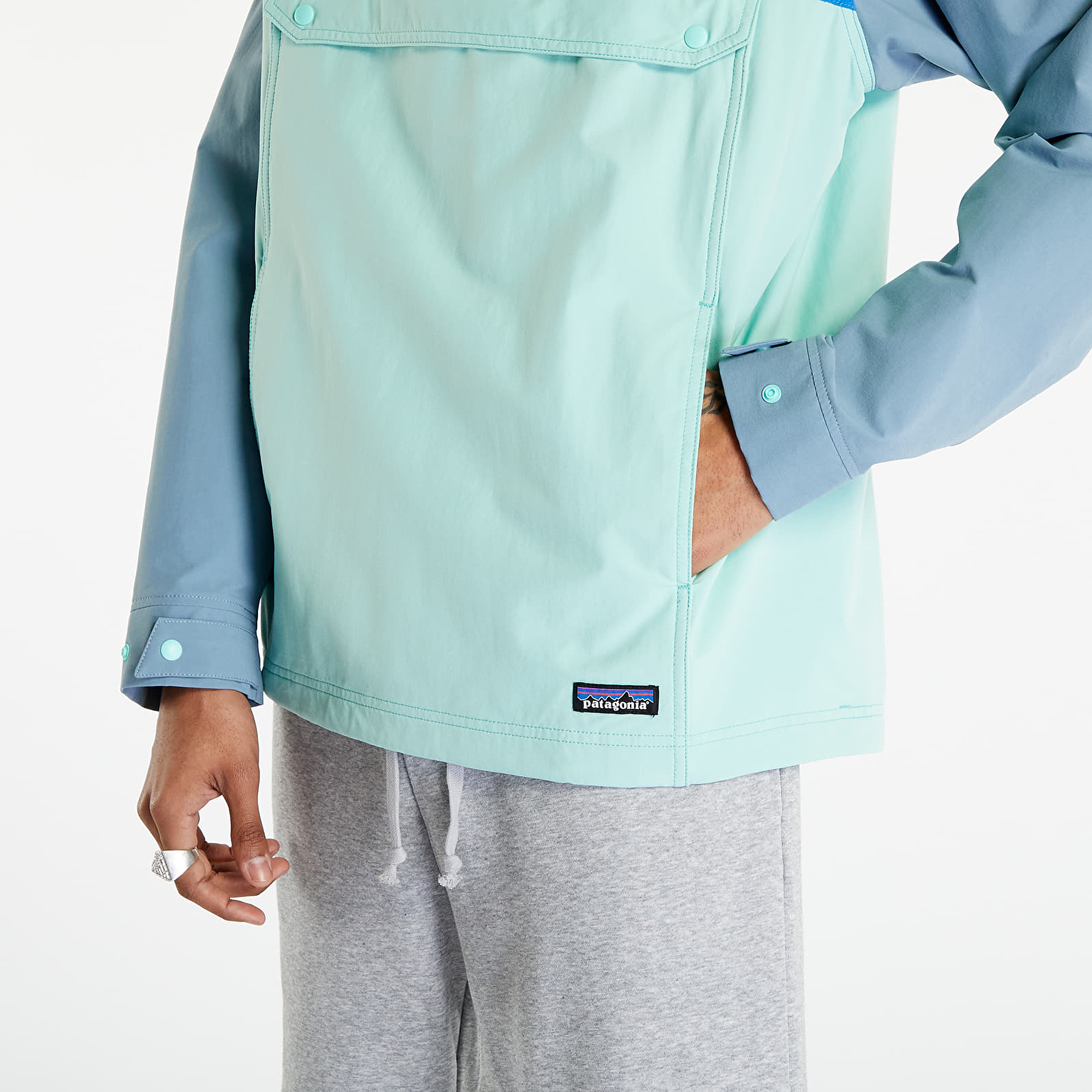 Větrovky Patagonia Isthmus Anorak Men Early Teal