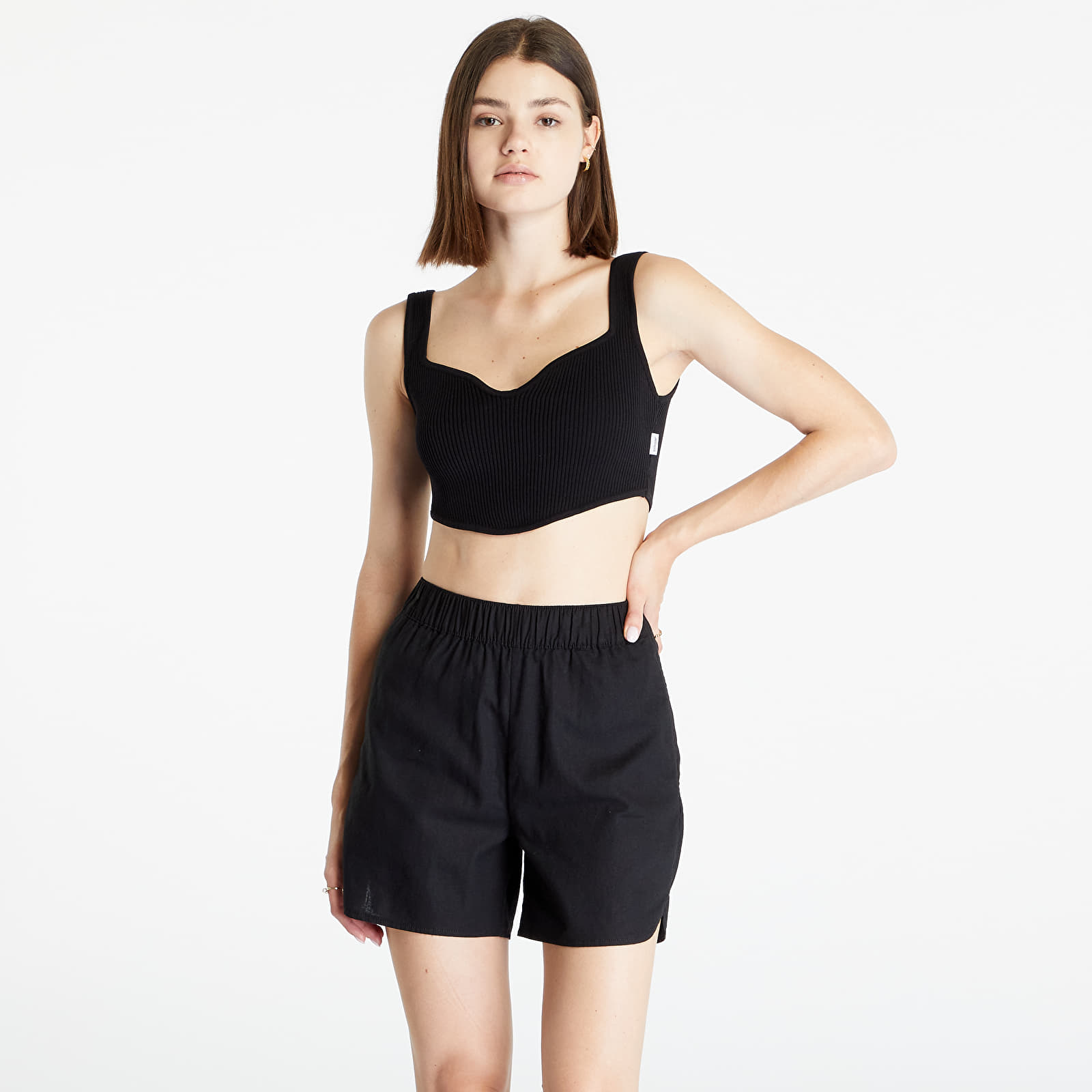 Tielka Sixth June Corset Crop Top Black