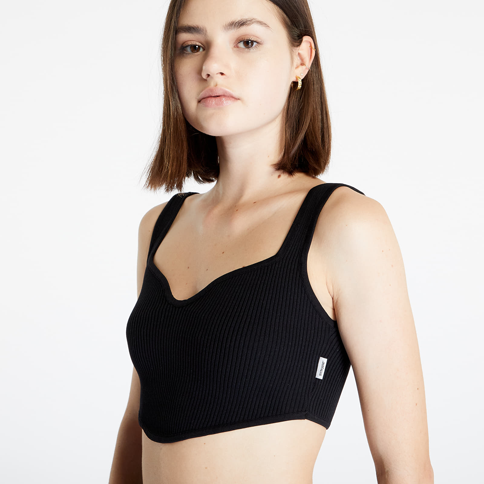 Tielka Sixth June Corset Crop Top Black