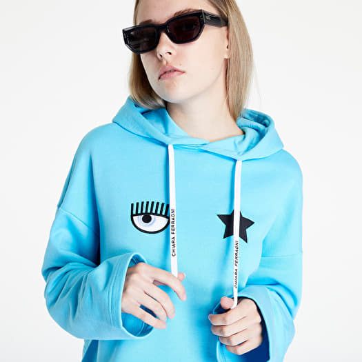 Hoodies and sweatshirts Chiara Ferragni Eye Star Brushed Sweatshirt Bachelor Button Queens