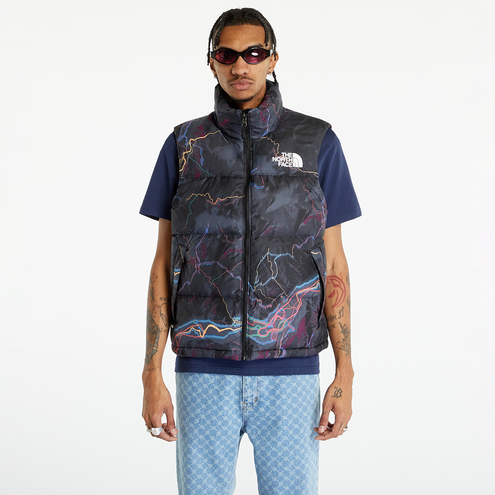 Retro nuptse vest shop