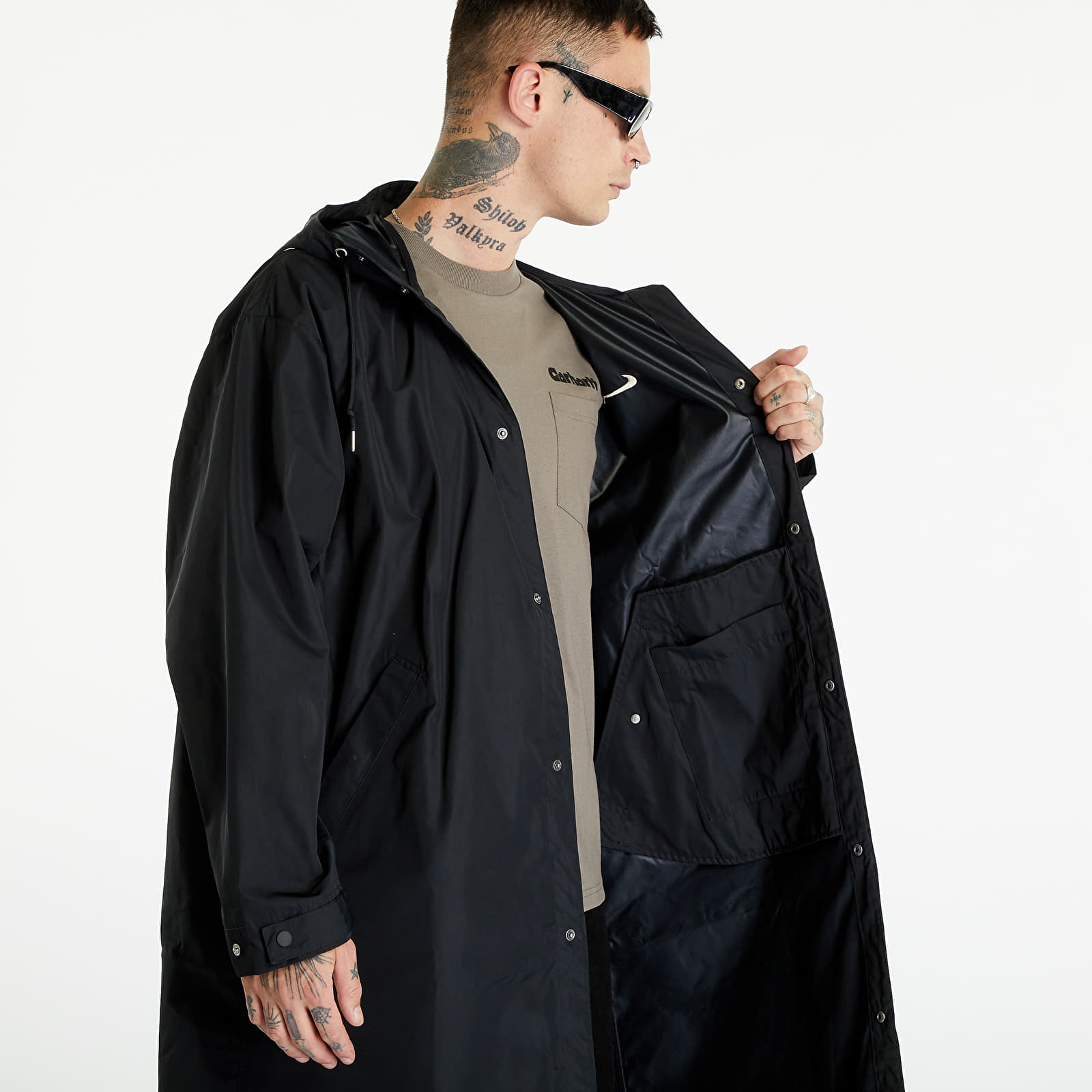Bundy Nike Swoosh Men's Woven Parka Black/ Coconut Milk