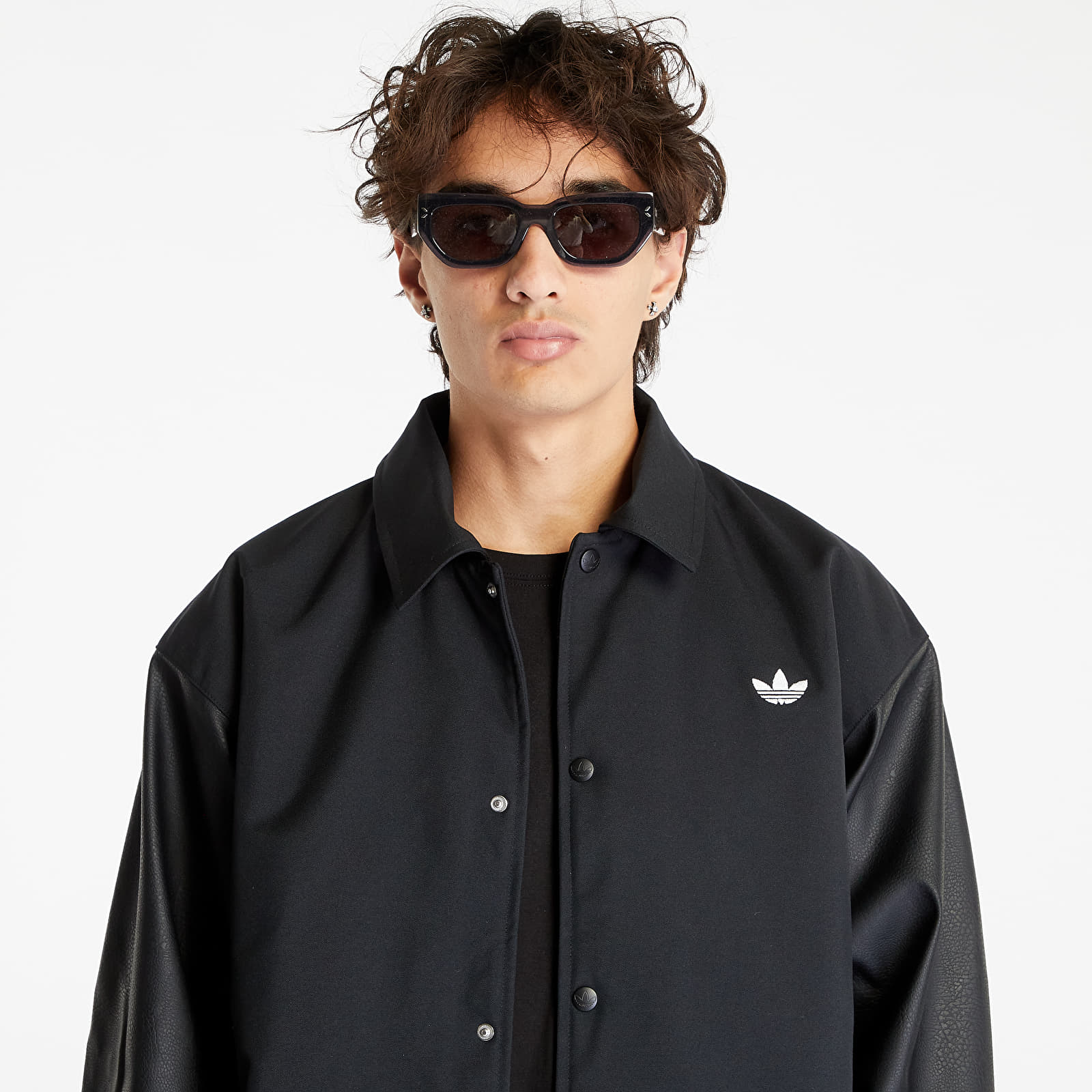 Chaquetas adidas Originals WNTR Sweatshirt Varsity Jacket Black
