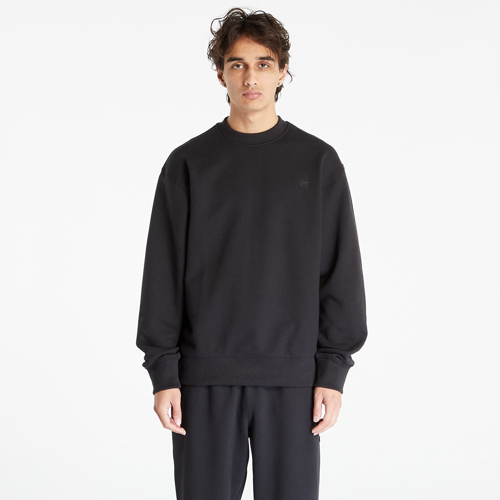 Hoodies and sweatshirts adidas Originals Adicolor Contempo Crew French  Terry Sweatshirt Black | Queens