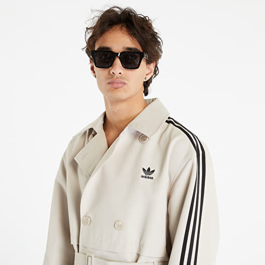 Mantel adidas Originals 3 Stripe Coat Wonder Beige Queens