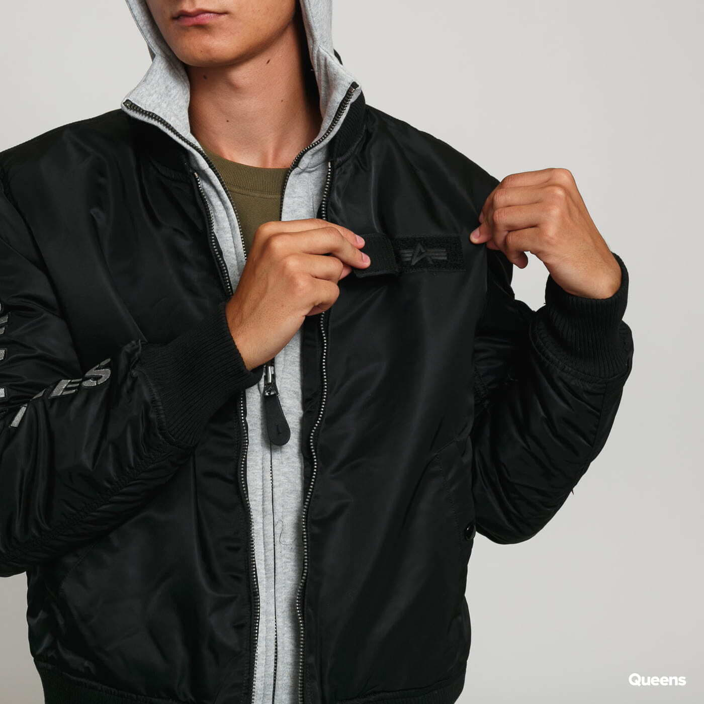 Jackets Alpha Industries MA-1 D-Tec SE Black / Grey