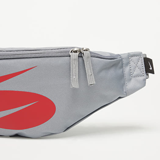 Hip bags Nike Heritage Hip Pack Particle Grey/ University Red