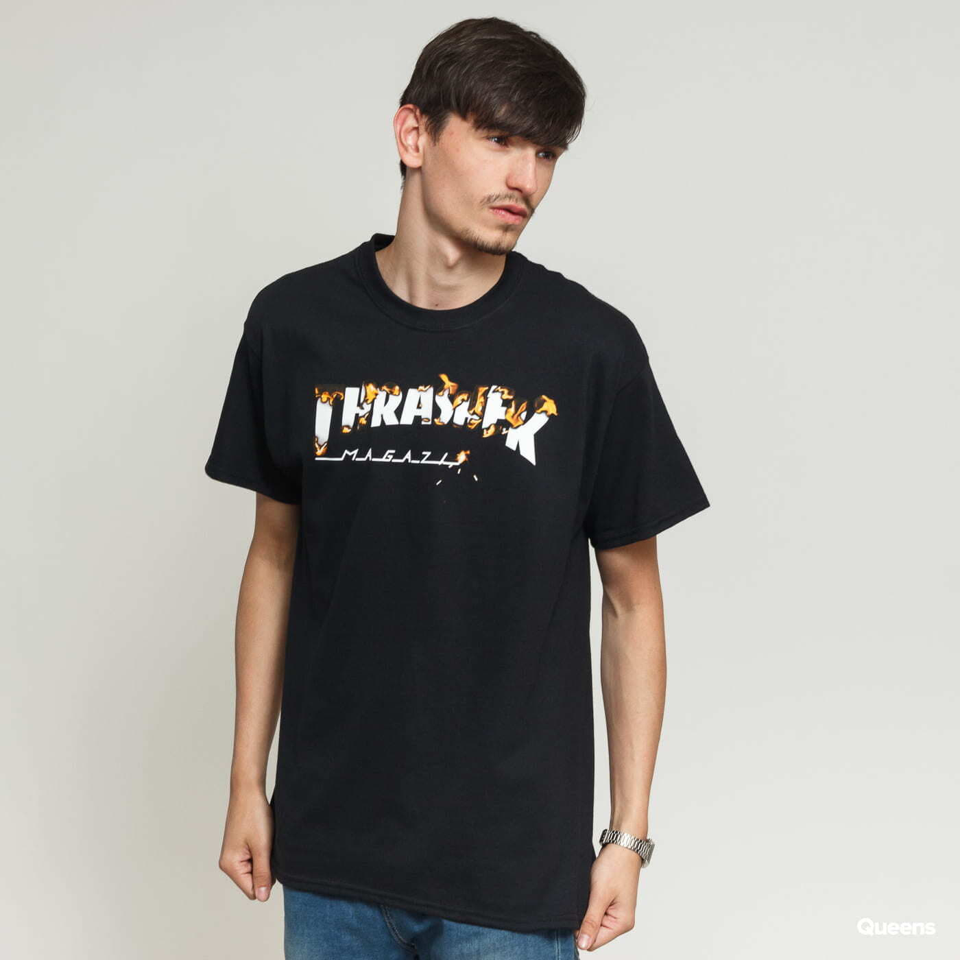 Tričká Thrasher Intro Burner Tee Black