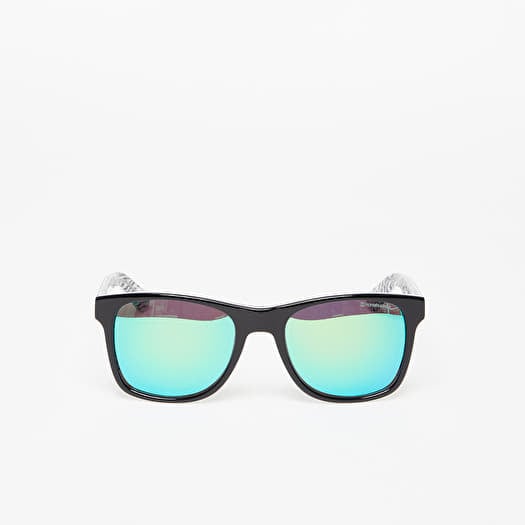 Horsefeathers Foster Sunglasses Zebra/ Mirror Green