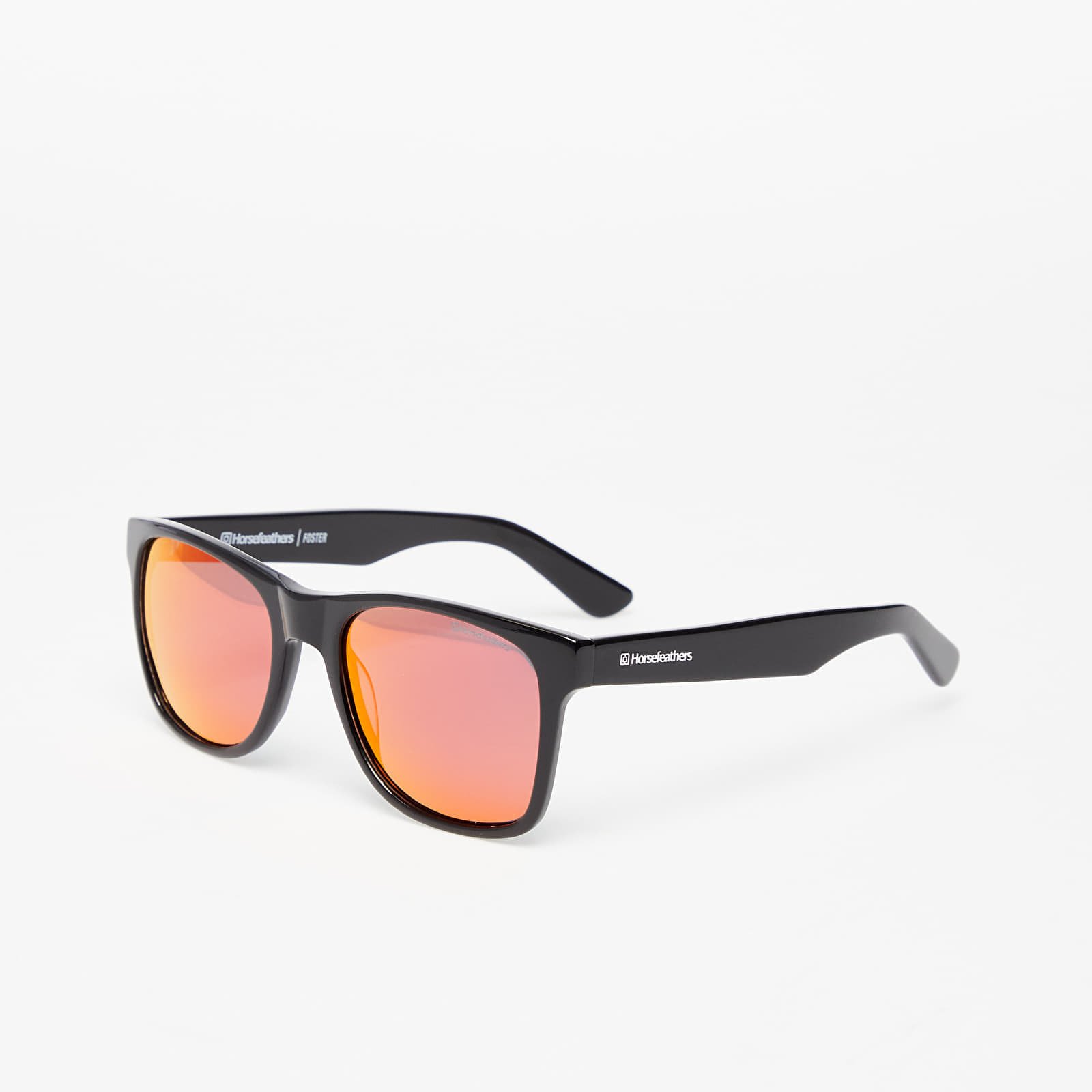 Saulesbrilles Horsefeathers Foster Sunglasses Gloss Black/ Mirror Red