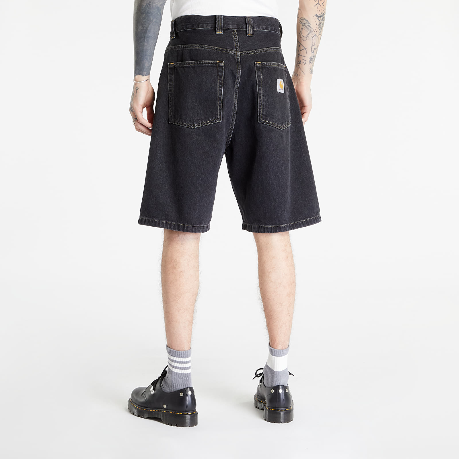 Shorts Carhartt WIP Brandon Short Black Stone Washed