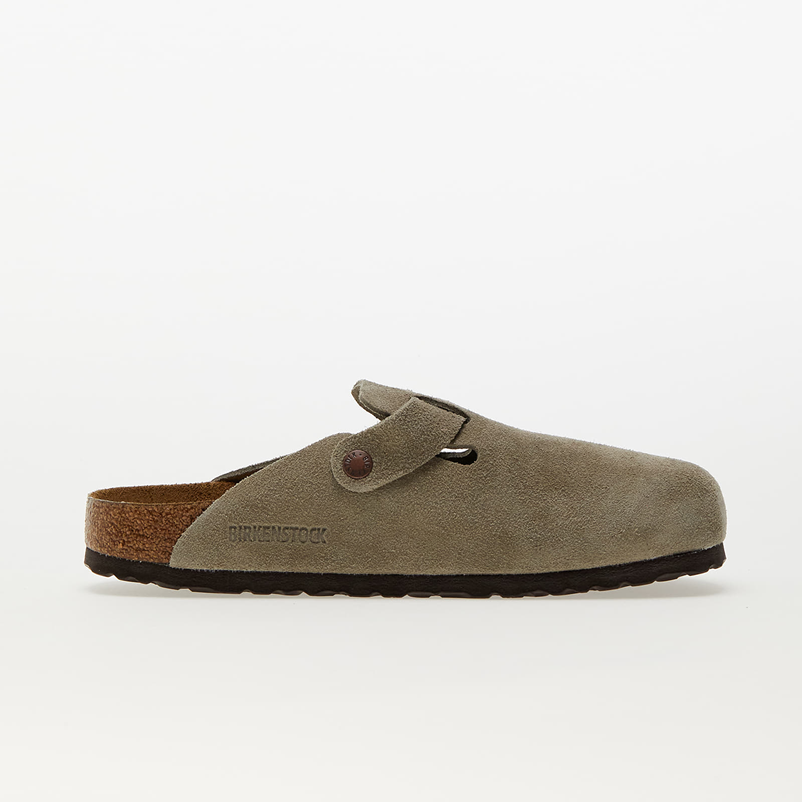 Pánské tenisky a boty Birkenstock Boston Soft Footbed Velvet Taupe