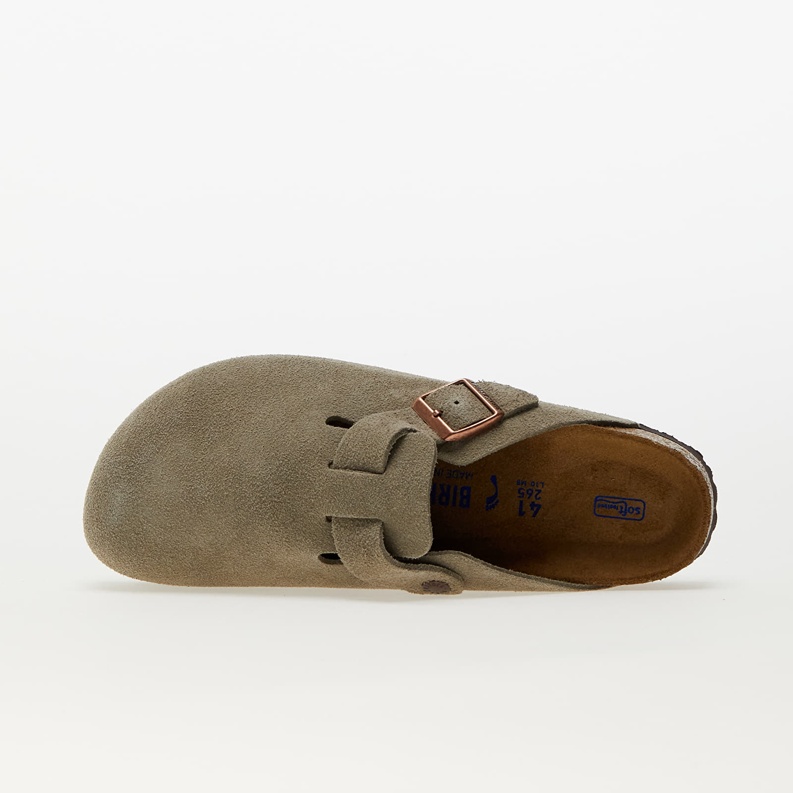 Pánské tenisky a boty Birkenstock Boston Soft Footbed Velvet Taupe
